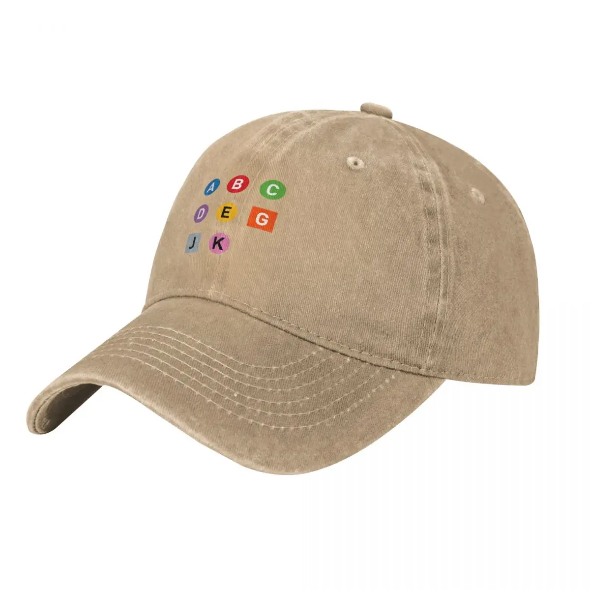 Streetwear Brand Los Angeles - Los Angeles Metro Line Symbols Baseball