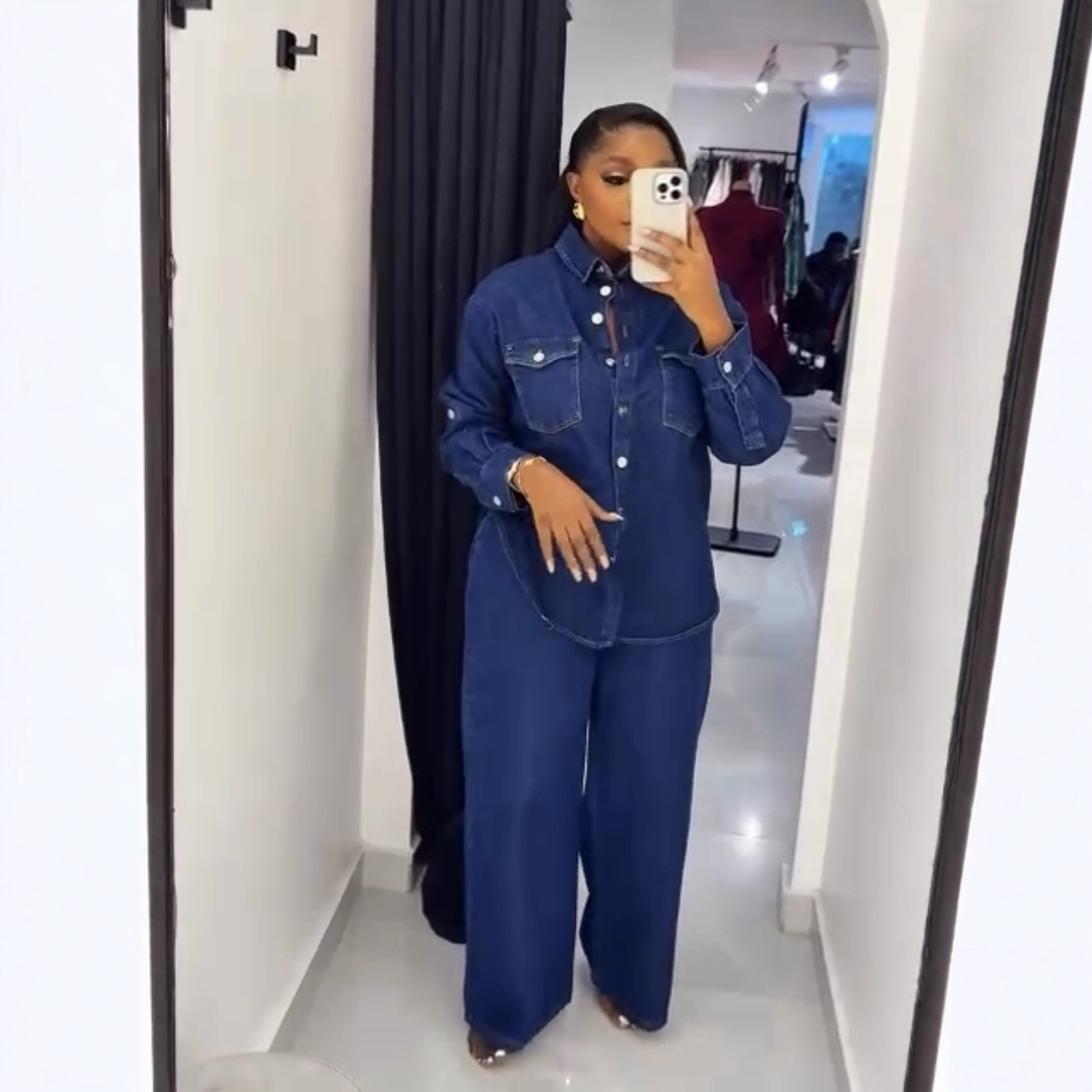 Streetwear Brand Pants - Jeans 2 Piece Sets Women Denim