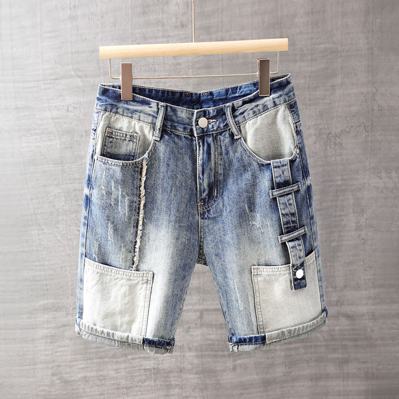 Streetwear Brand Pants - Men's Short Jeans Pants with Pockets