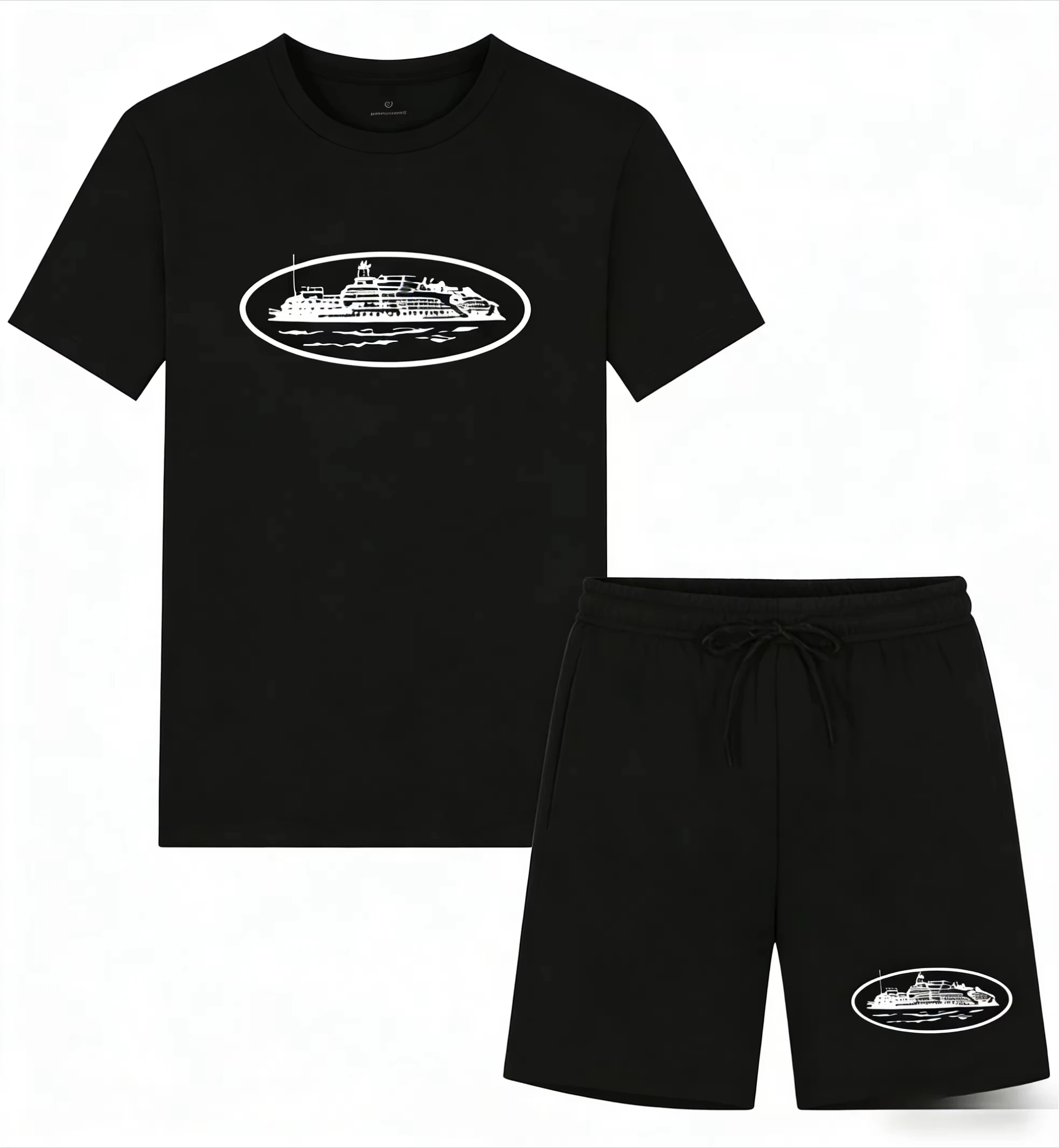 Streetwear Brand Shorts - 2026 Summer New Small Boat Printed