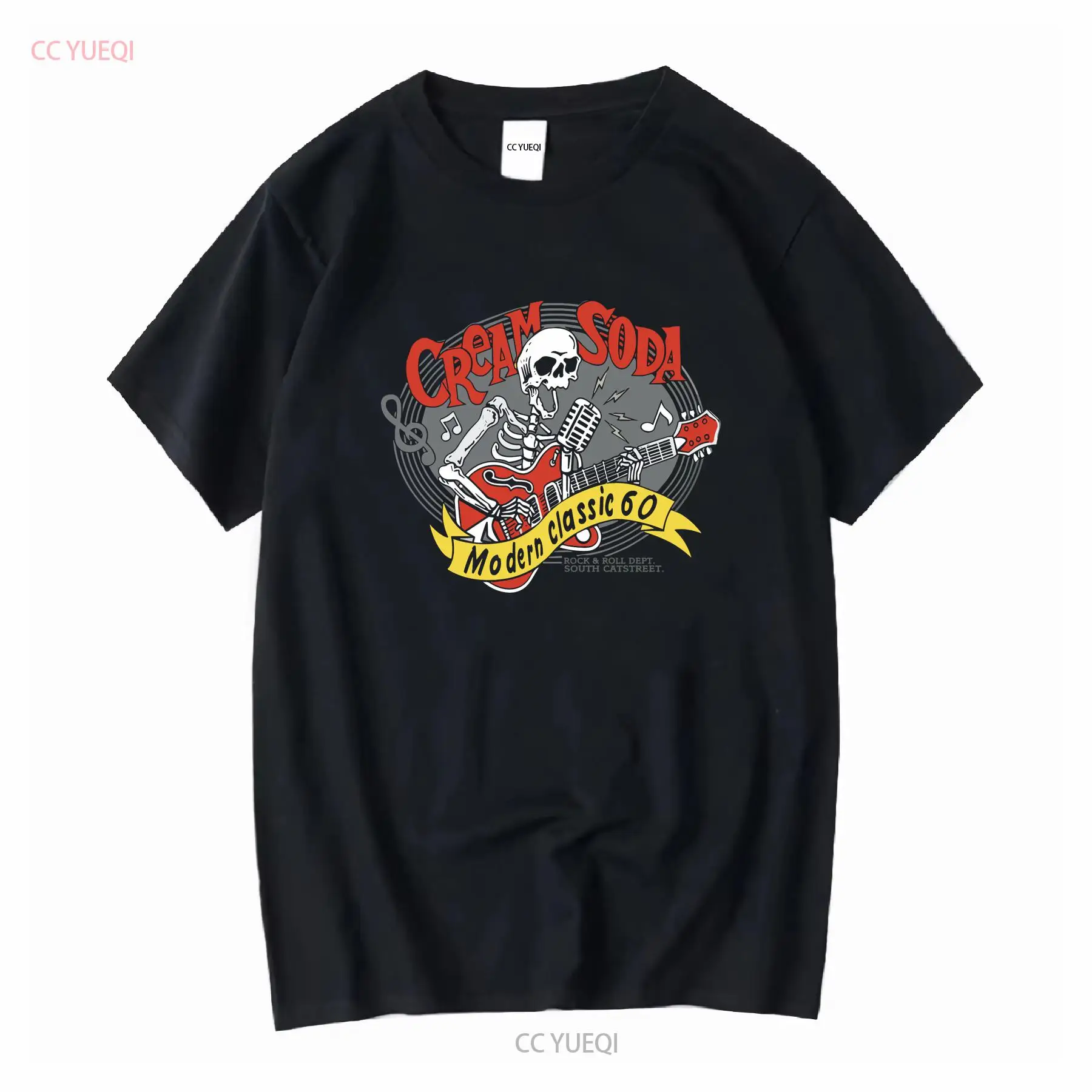 Streetwear Brand Tees - Cream Soda Rock Roll T shirt