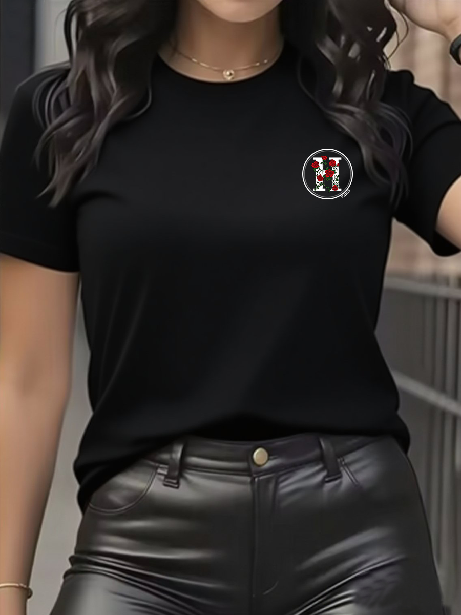 Women's T-Shirt Leisure Fashio - Streetwear Brand Tees ulasan dan harga