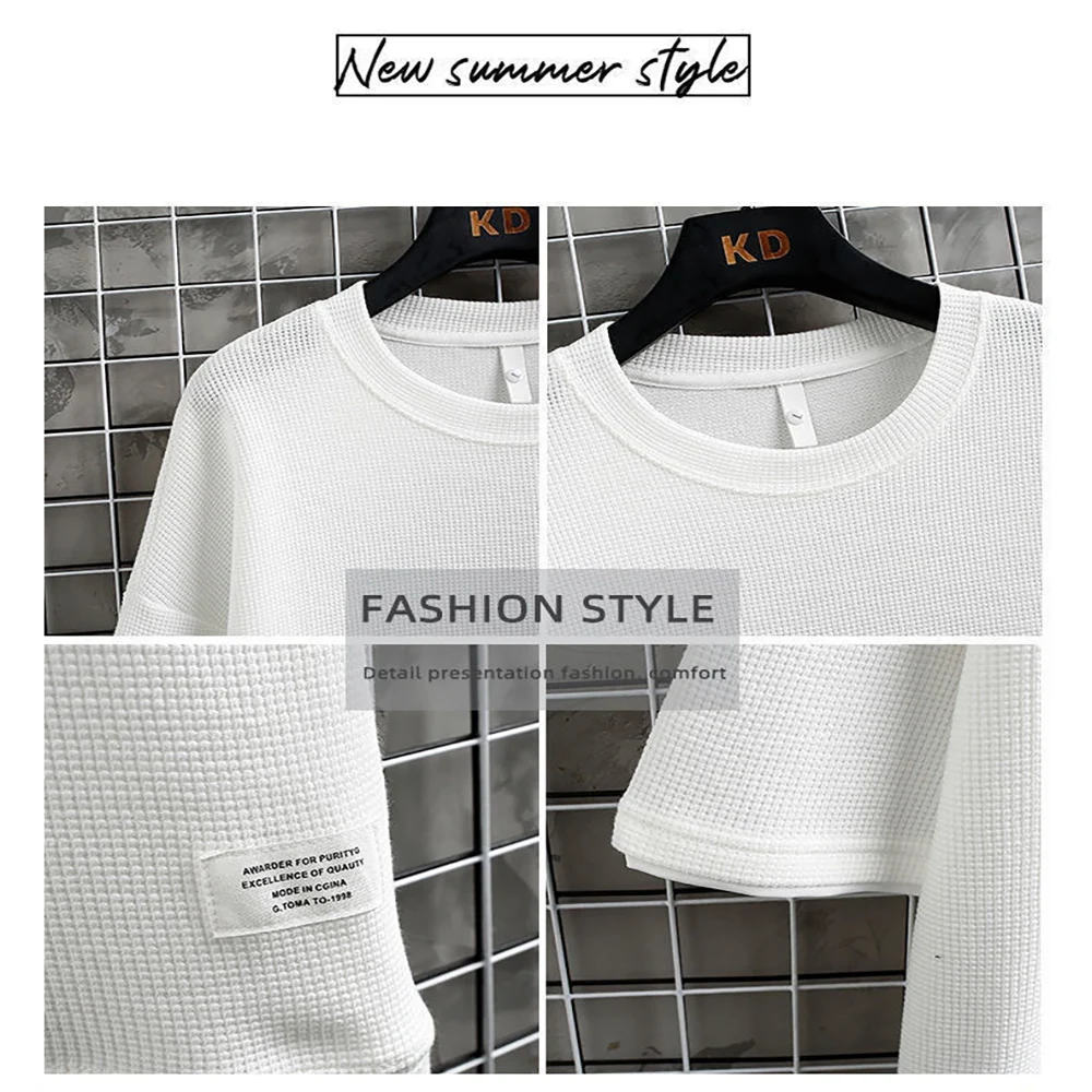 Summer Men's Waffle Knit Track - Streetwear Brand Shorts ulasan dan harga