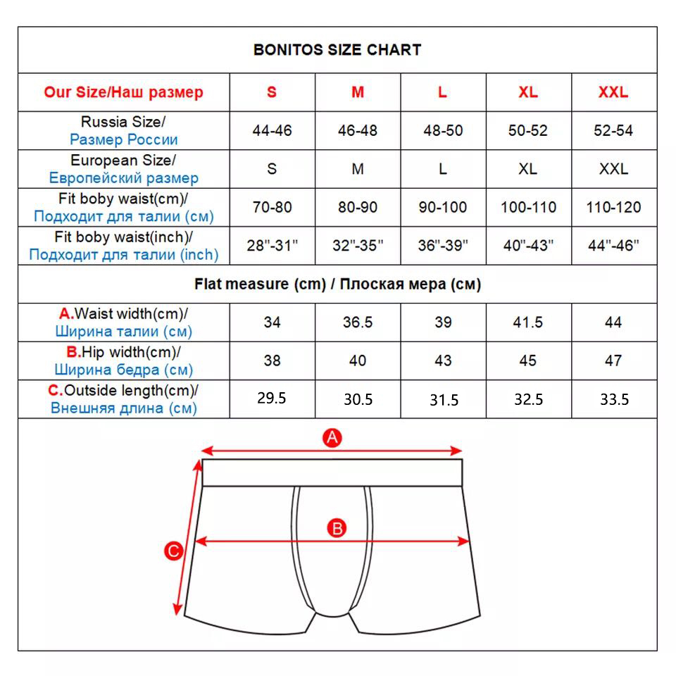 6pcs White Men Panties Cotton  - Streetwear Brand Shorts ulasan dan harga