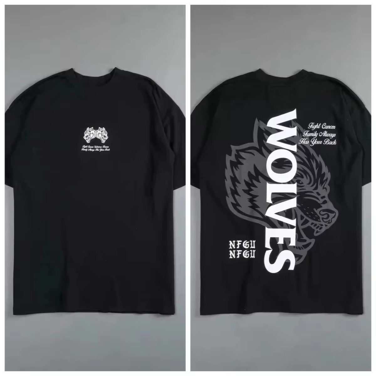 Retro Black Wolf Head High End - Streetwear Brand Marketing ulasan dan harga