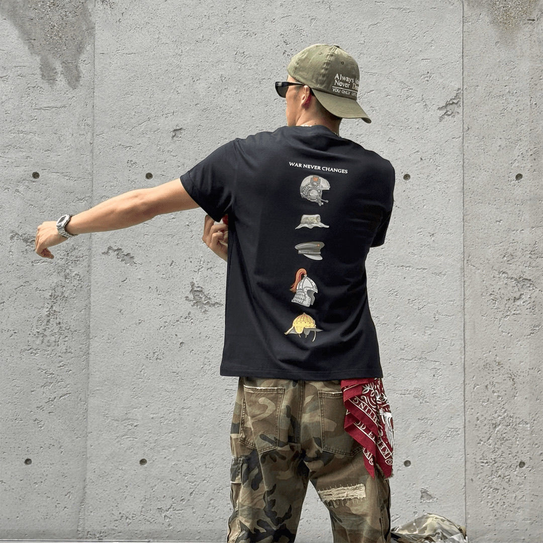 Helmet Evolution History Ameri - Streetwear Brand Tees ulasan dan harga
