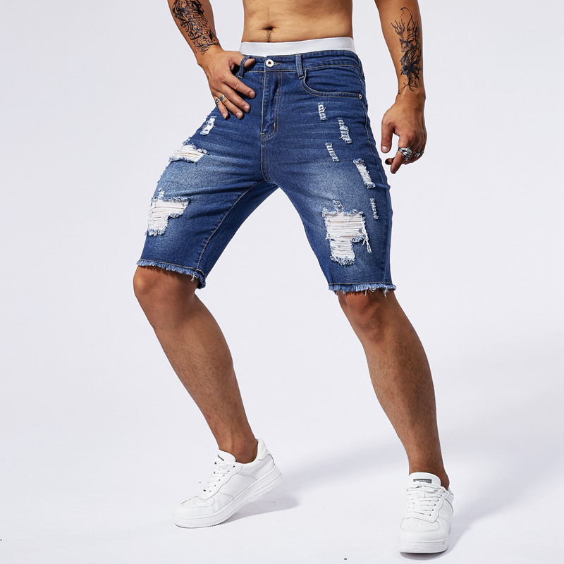 2025 Summer New Men's Ripped D - Streetwear Brand Marketing ulasan dan harga