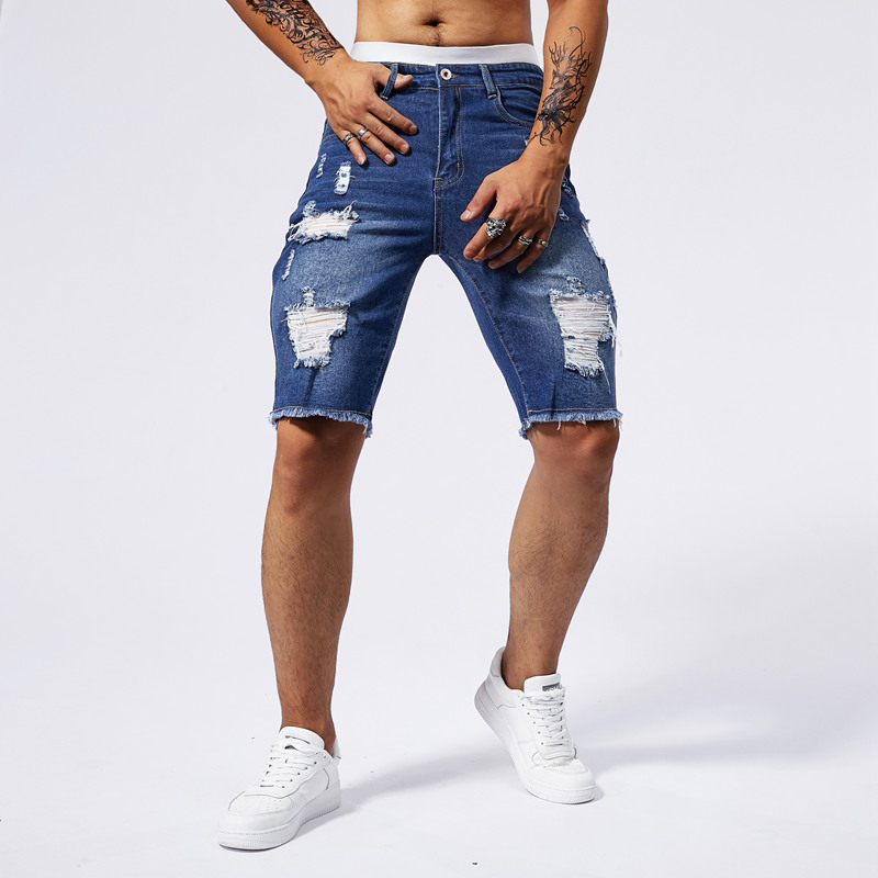 2025 Summer New Men's Ripped D - Streetwear Brand Marketing ulasan dan harga