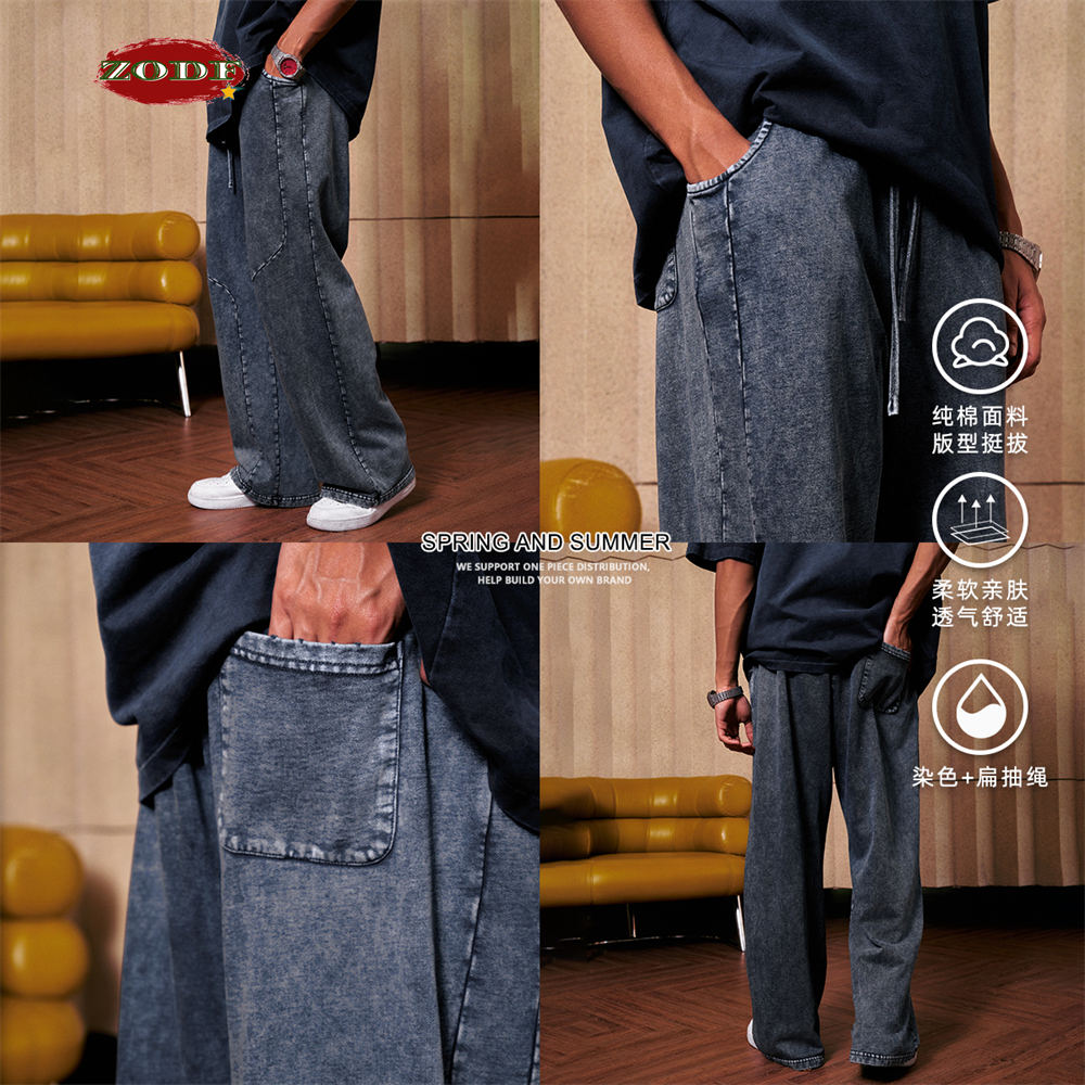 ZODF Retro 2024 Spring Men Was - Streetwear Brand Pants ulasan dan harga