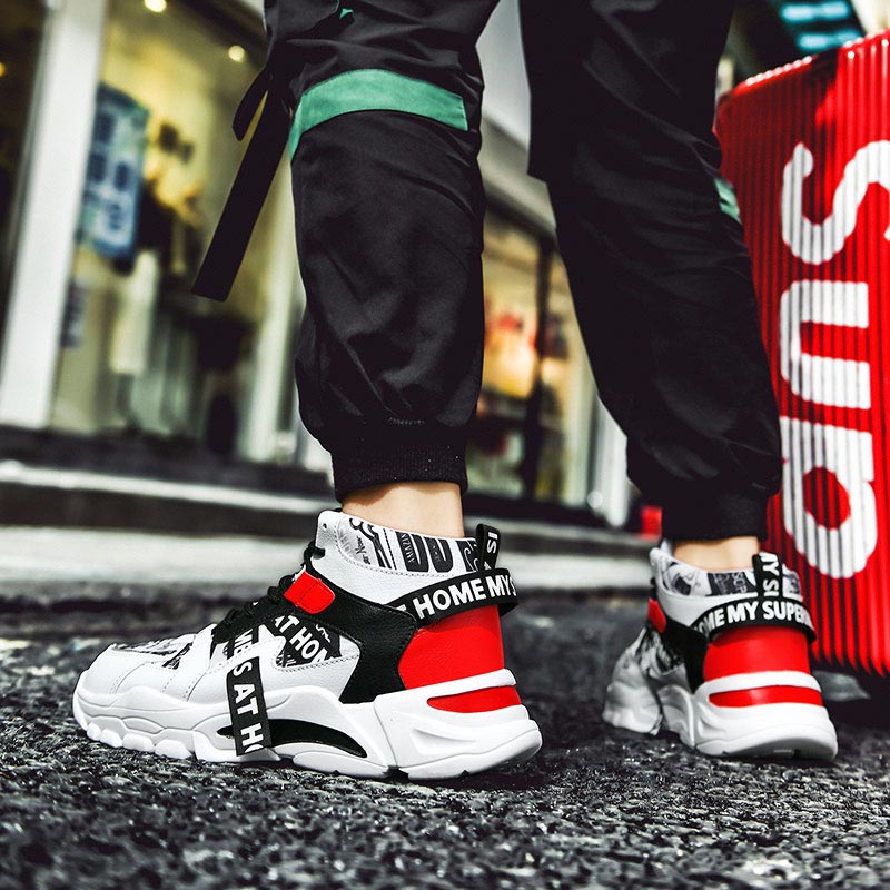 Large Size High Top Chunky Man - Off White Streetwear Brand ulasan dan harga