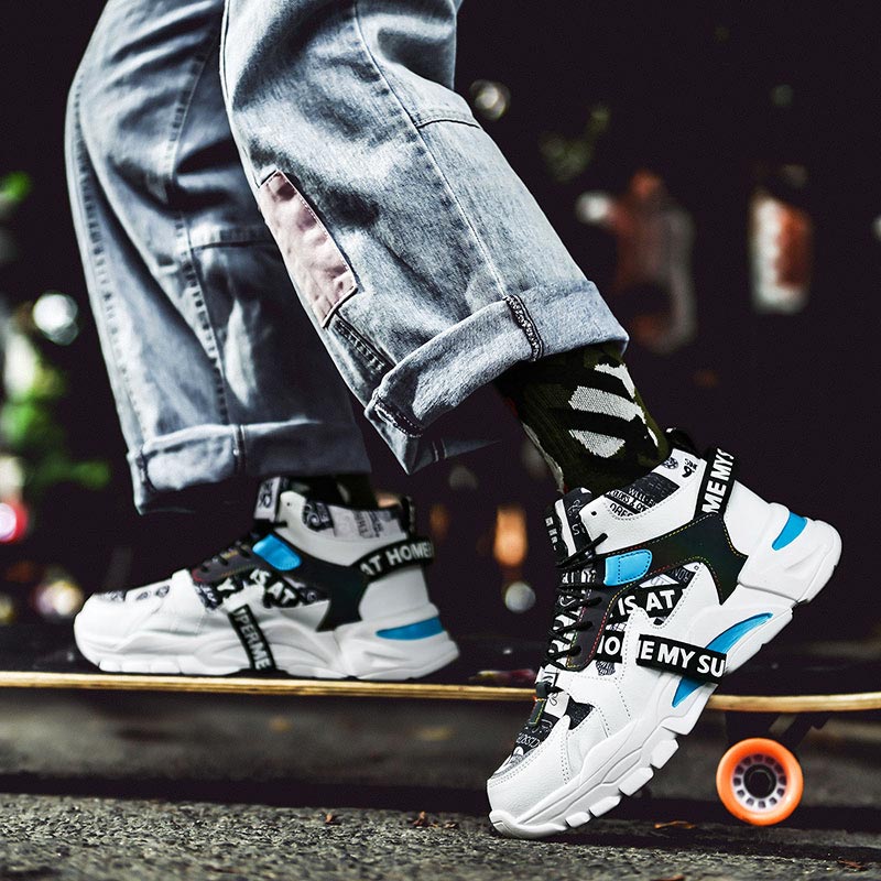 Large Size High Top Chunky Man - Off White Streetwear Brand ulasan dan harga