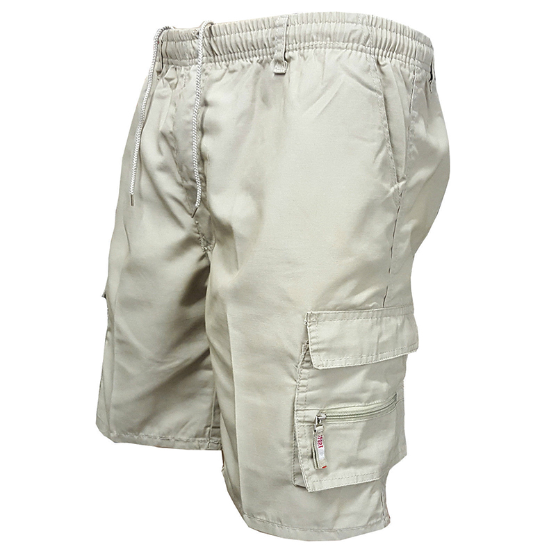 Men's Elastic Waist Cargo Shor - Streetwear Brand Shorts ulasan dan harga