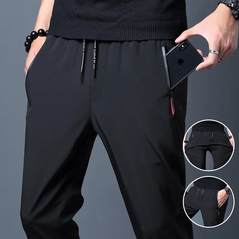 Men's Casual Pants Straight Sl - Streetwear Brand Pants ulasan dan harga