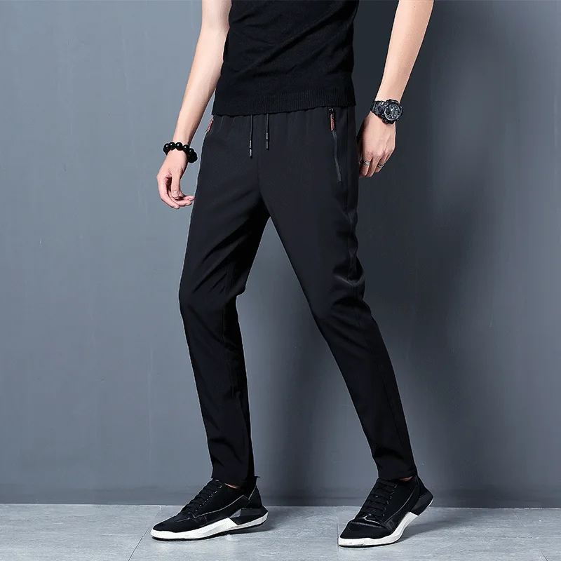 Men's Casual Pants Straight Sl - Streetwear Brand Pants ulasan dan harga