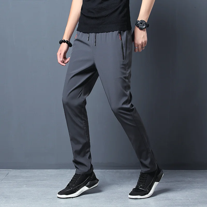 Men's Casual Pants Straight Sl - Streetwear Brand Pants ulasan dan harga