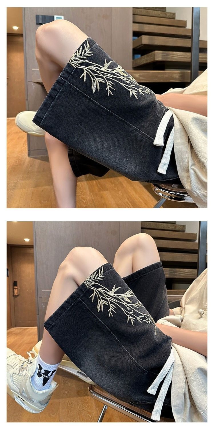Men's 2026 Summer Retro Washed - Streetwear Brand Shorts ulasan dan harga