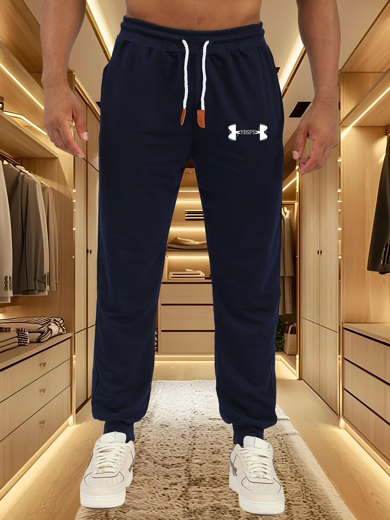 Men Jogger Pants Sport Brand L - Streetwear Brand Logo ulasan dan harga
