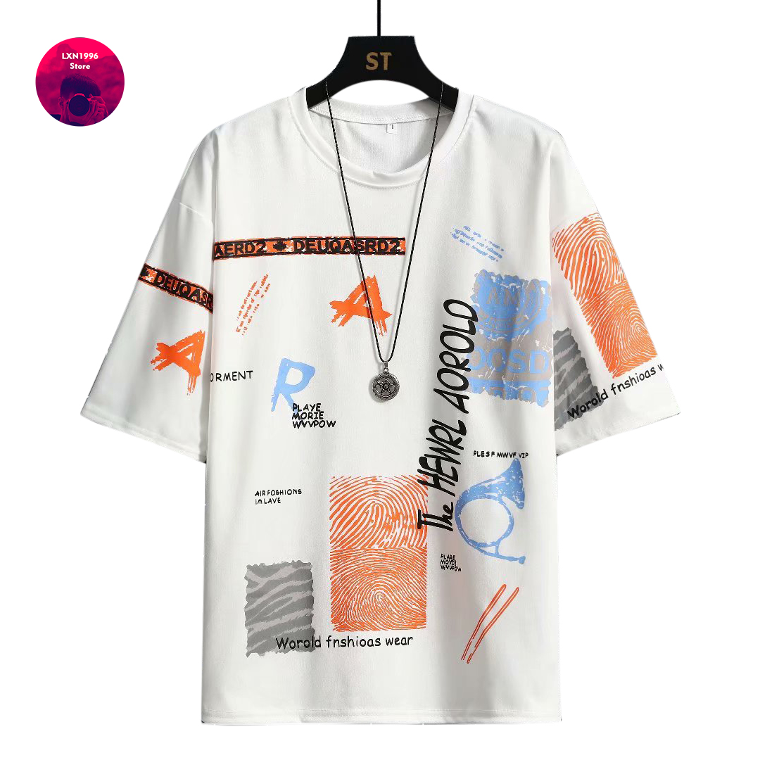 Men Harajuku Graphic Black Sum - Streetwear Brand Japan ulasan dan harga