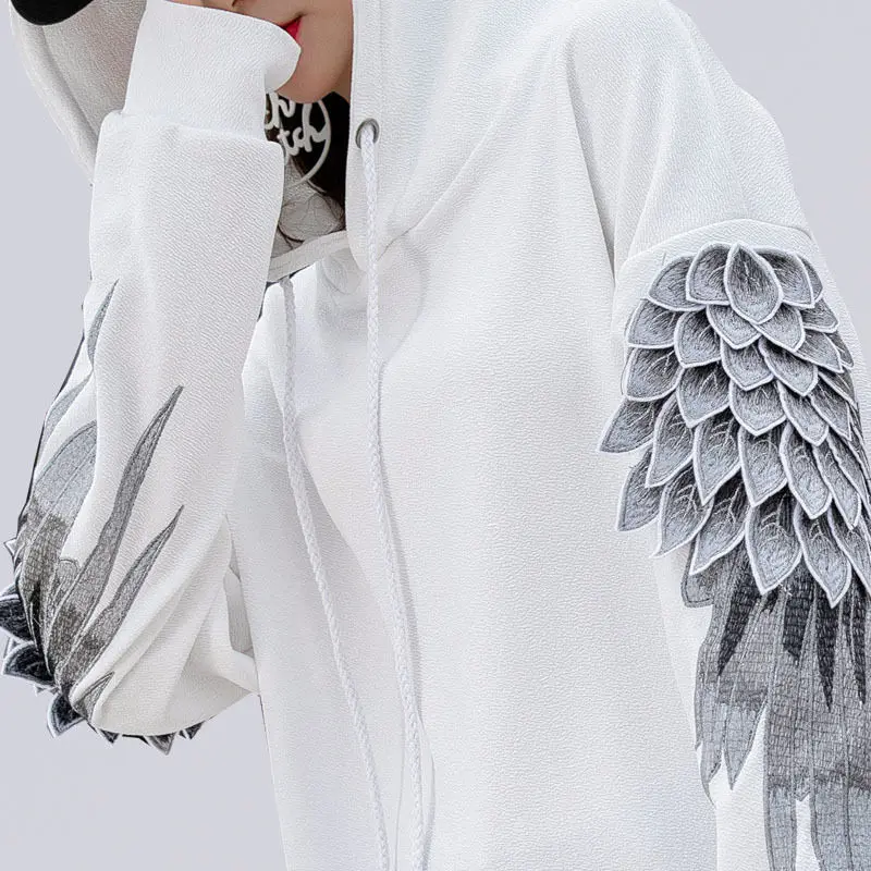 Sweatshirt for Men Hooded Embr - Streetwear Brand Cheap ulasan dan harga