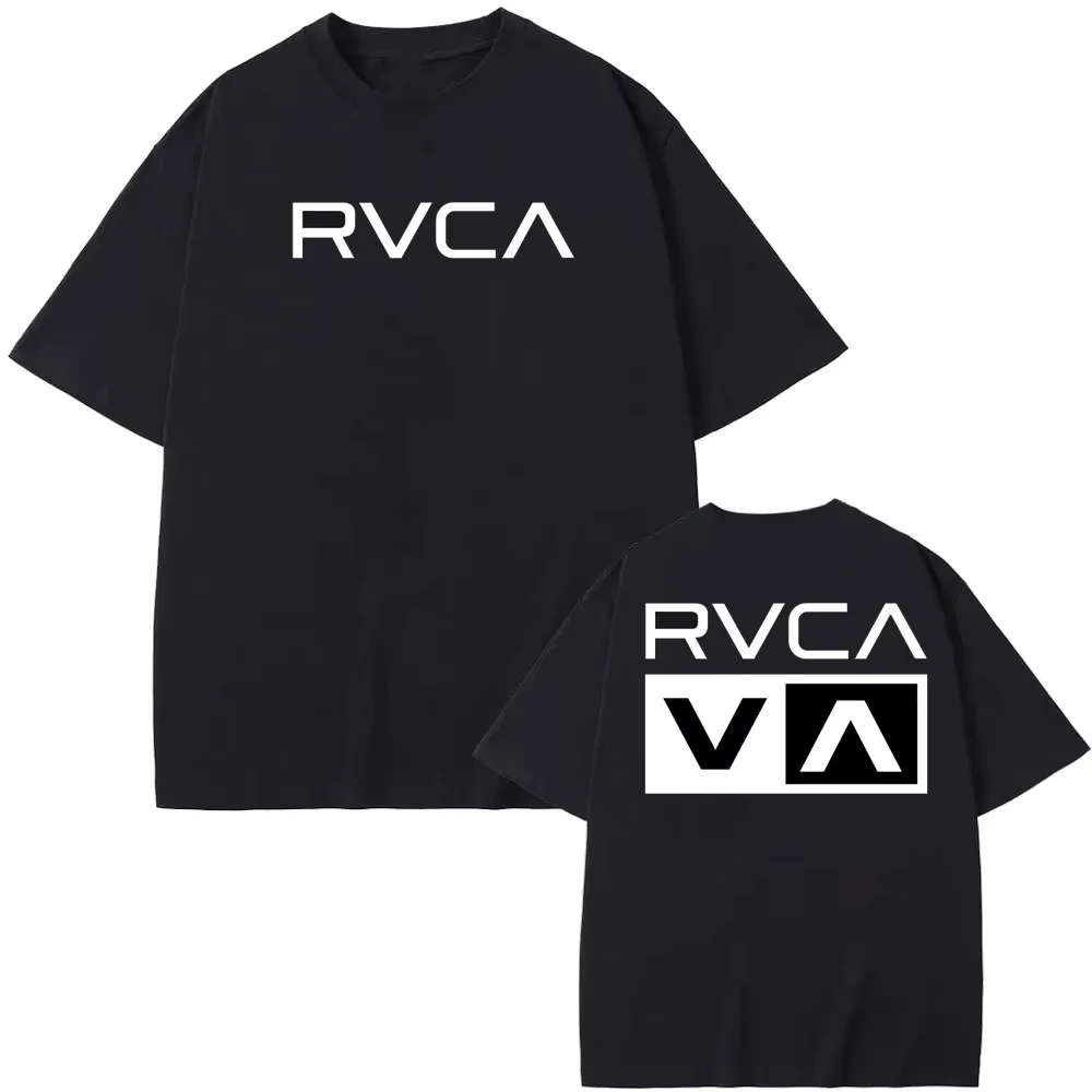 RVCA T Shirt Black Tee Summer  - Streetwear Brand Marketing ulasan dan harga